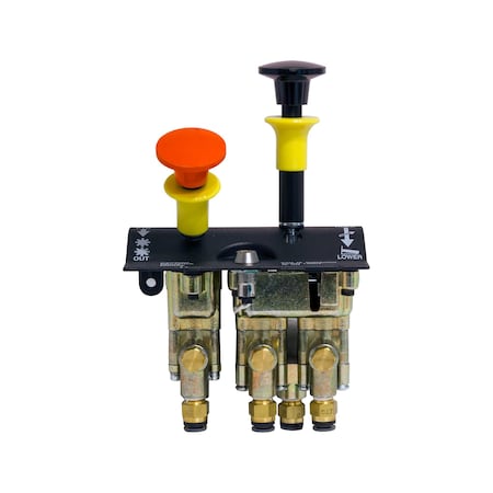 Buyers Products Dual Lever Non-Feathering Non-Disengage Spring Return PTO/Pump Air Control Valve K80D
